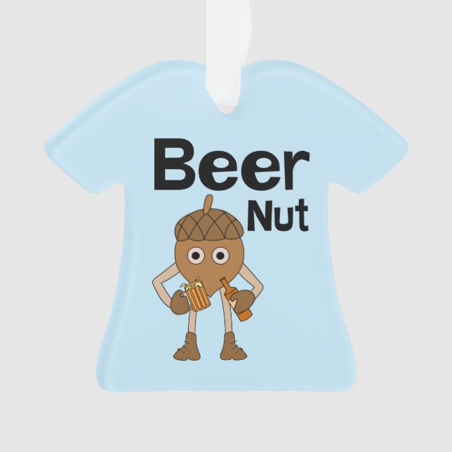 Beer Nut Text Ornament (Front)