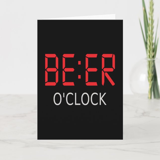 Beer o'clock card (Front)