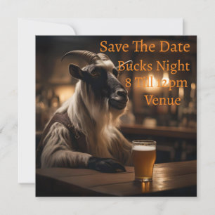 Beer Oclock Goat Bucks Night, Save The Date