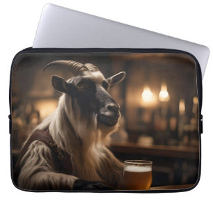 Beer Oclock Goat, Laptop Sleeve