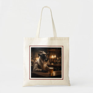 Beer Oclock Goat, Tote Bag