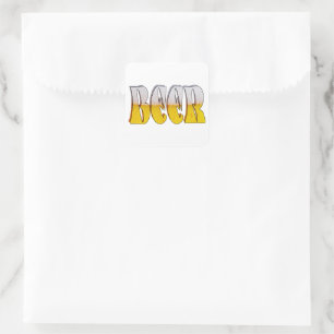 Beer on Tap Square Sticker