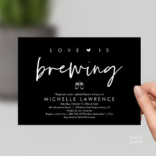 Beer Party Bridal Shower, Love is brewing Invitation