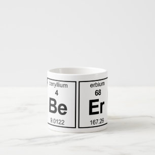 BeEr Periodic Table Espresso Cup