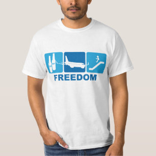 Beer + Plane + Slide = Freedom T-Shirt