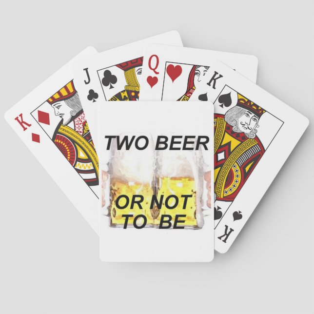 beer playing cards (Back)
