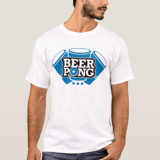 Beer Pong 3 Cups - Blue T-Shirt