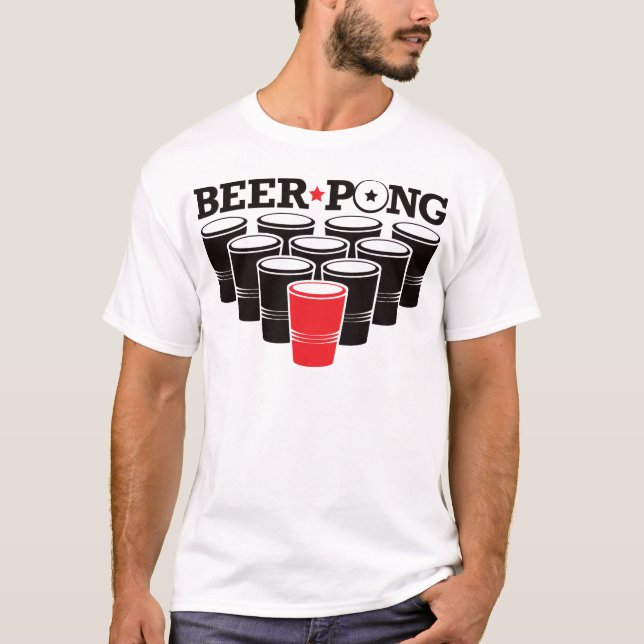 Beer Pong Basic - Red T-Shirt (Front)