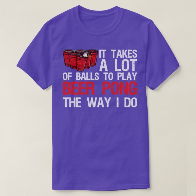 Beer pong beerpong party gift T-Shirt (Design Front)