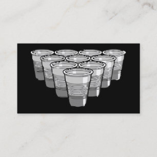 beer pong business card