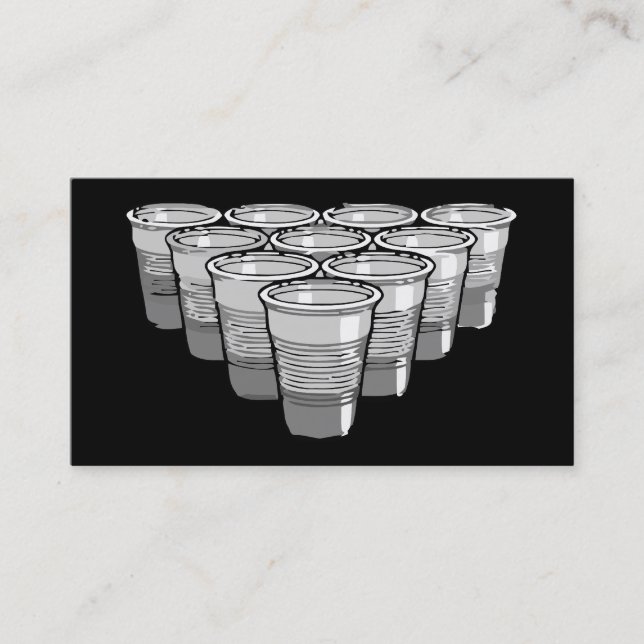 beer pong business card (Front)