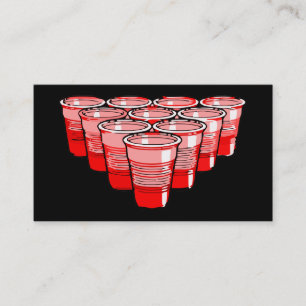 beer pong business card