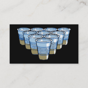beer pong business card