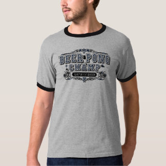 Beer Pong Champ Heavy Weight Division - Grey T-Shirt