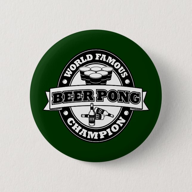 Beer Pong Champion 6 Cm Round Badge (Front)
