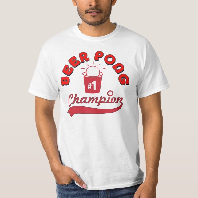 Beer Pong Champion Award Shirt (Front)