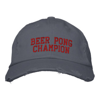 Beer Pong Champion Embroidered Hat