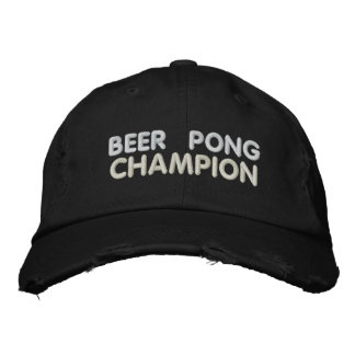 Beer Pong Champion Embroidered Hat