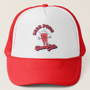 Beer Pong Champion Funny Drinking Game Trucker Hat