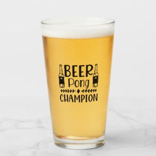 Beer Pong Champion Glass