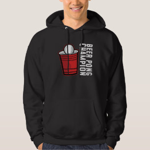 Beer Pong Champion I Beer Ping Pong Table Tennis Hoodie
