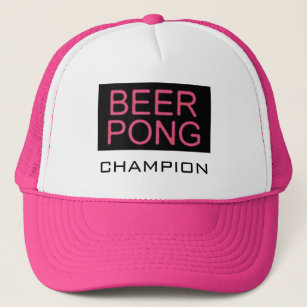 Beer Pong-Champion Pink Trucker Hat