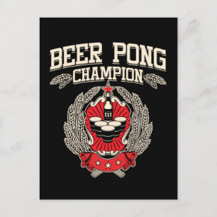Beer Pong Champion Postcard
