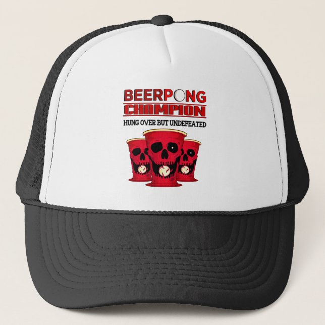 Beer Pong Champion Trucker Hat (Front)