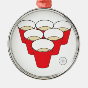Beer Pong Cups Metal Tree Decoration