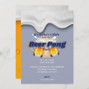 Beer pong Invitation