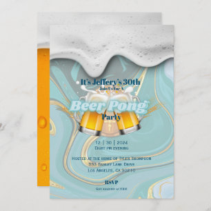 Beer pong Invitation