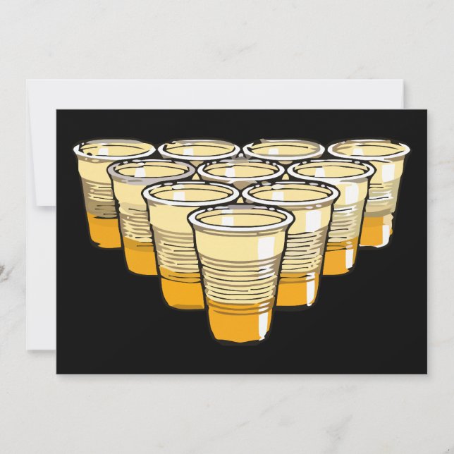 beer pong invitation (Front)