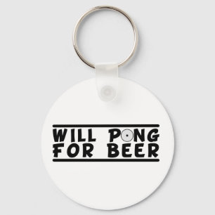 Beer Pong Key Chain