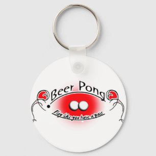 beer pong key ring