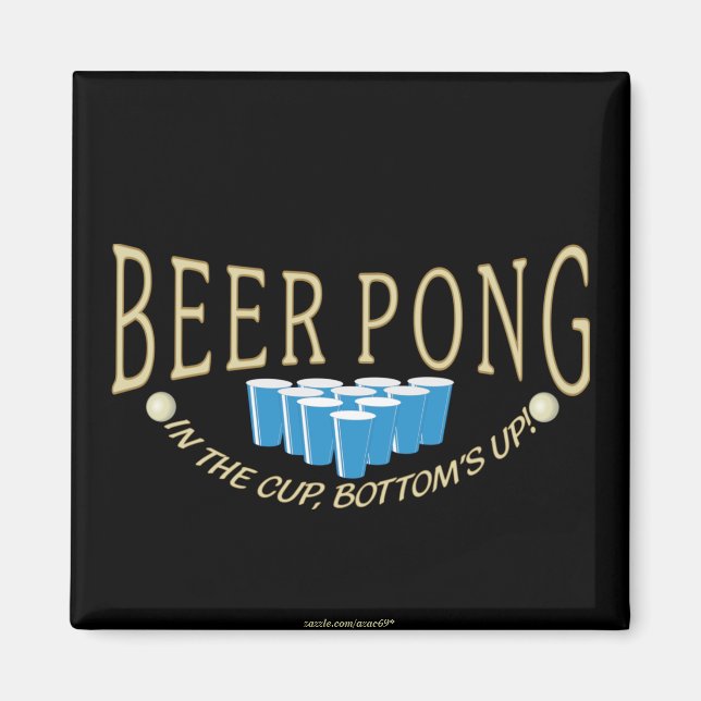 Beer Pong Magnet (Front)