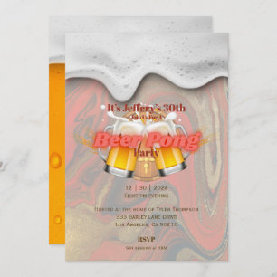 Beer pong party Invitation