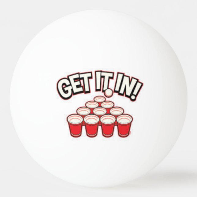 Beer Pong Ping Pong Ball (Front)