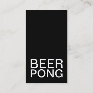 beer pong punch card