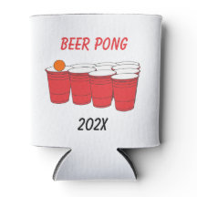 Beer Pong Red Solo Cup Olympics Can Cooler
