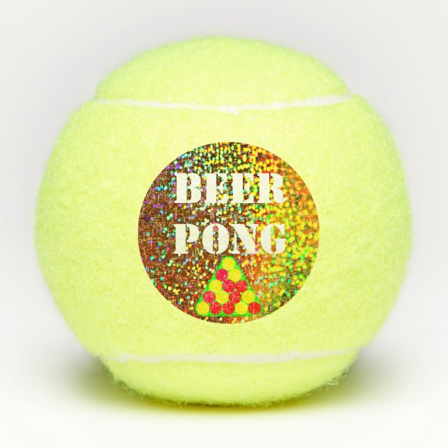Beer Pong Tennis Ball Set of 3 (Front)