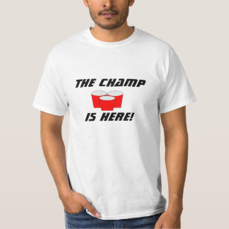 beer pong, The Champ, Don't Bounce T-Shirt
