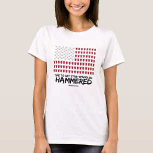 Beer Pong -Time to get star-spangled hammered T-Shirt