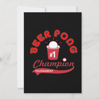 Beer Pong Tournament (Party) Invitation
