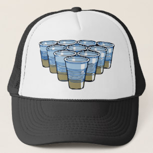 beer pong trucker hat