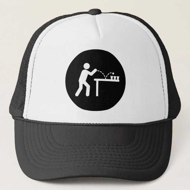 Beer Pong Trucker Hat (Front)