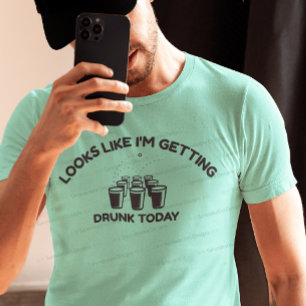 Beer Pong Vibes Getting Drunk Today Shirt
