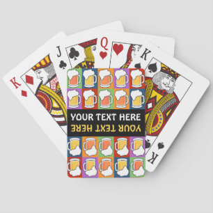 BEER Pop Art custom playing cards