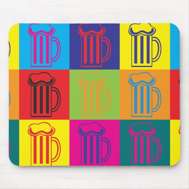 Beer Pop Art Mouse Mat (Front)