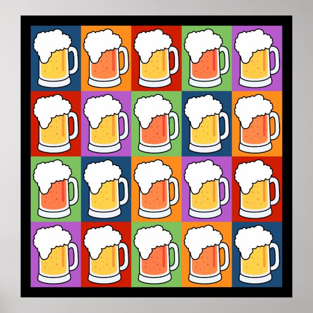 BEER Pop Art poster (Front)