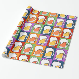 BEER Pop Art wrapping paper